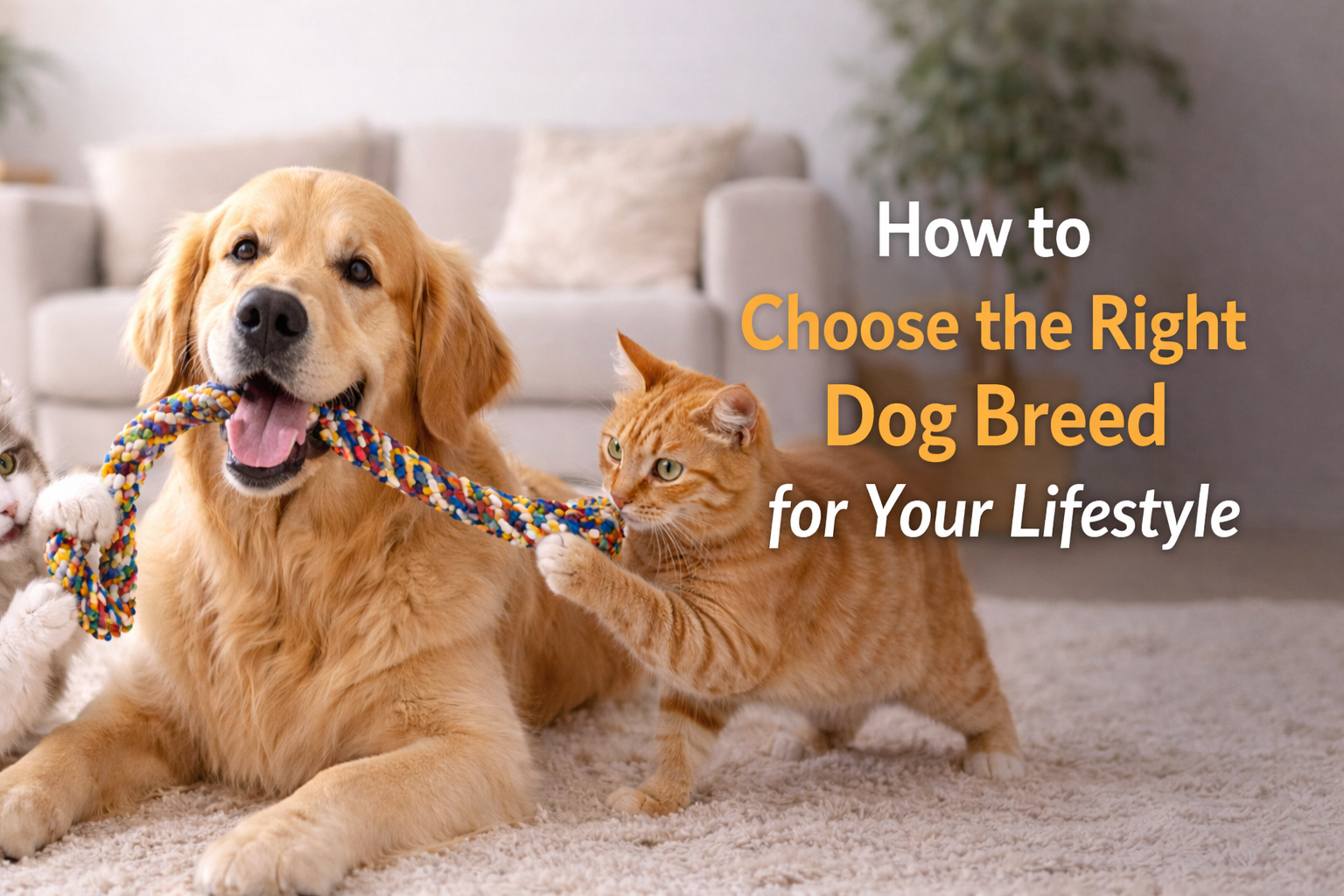 How to Choose the Right Dog Breed for your lifestyle